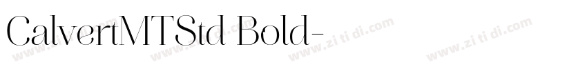 CalvertMTStd Bold字体转换